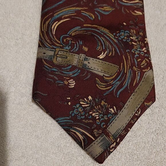 Vintage Norseman all silk tie - Picture 2 of 4